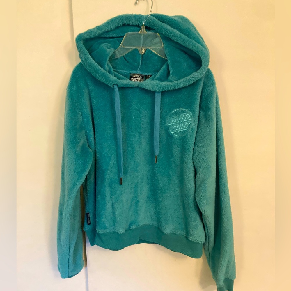 Santa Cruz skateboards NHS fleece pullover hoodie XS embroidered logo